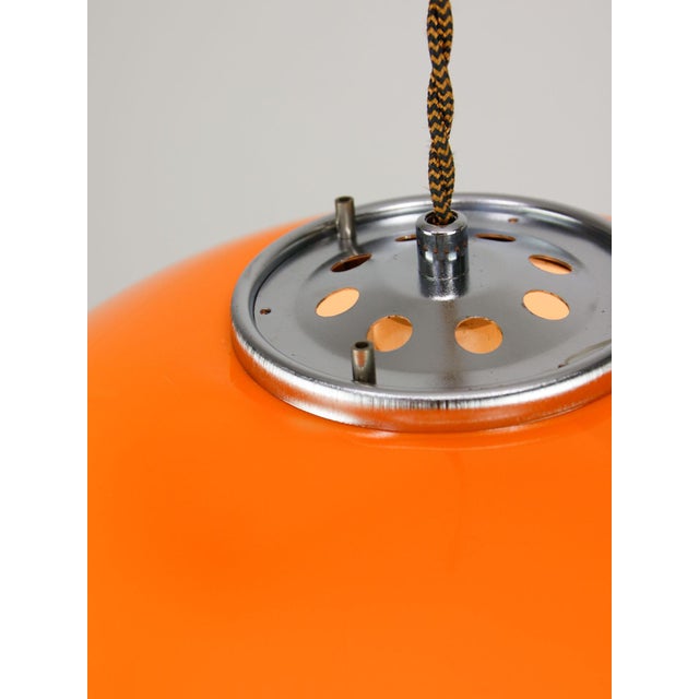 Orange Space Age Orange Jolly Pendant Lamp by Luigi Massoni for Guzzini, 1960s For Sale - Image 8 of 18