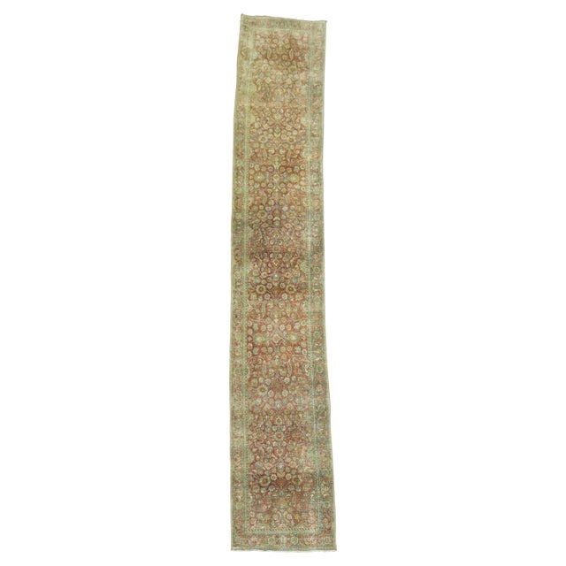 Early 20th Century Zabihi Collection Narrow Persian Kashan Runner For Sale - Image 10 of 18