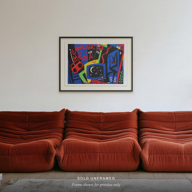 Michaël GAUMNITZ (1950–present) Concerto Media II Year: 1988 Medium: lithograph Support: Fabriano paper Sheet Size: 27.17...