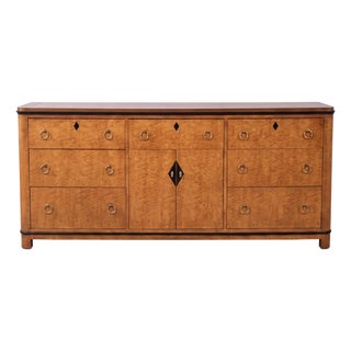 Midcentury Biedermeier Style Maple Chest Credenza National Mt. Airy For Sale