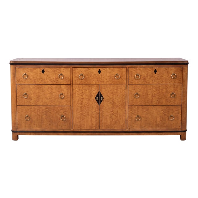 Midcentury Biedermeier Style Maple Chest Credenza National Mt. Airy For Sale