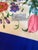 Vintage Gucci "Flora" silk scarf designed by Vittorio Accornero de Testa, featuring a vibrant multicolored botanical and...
