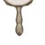 Art Nouveau Style Hand Mirror in White Metal, France, 1940s For Sale - Image 4 of 13