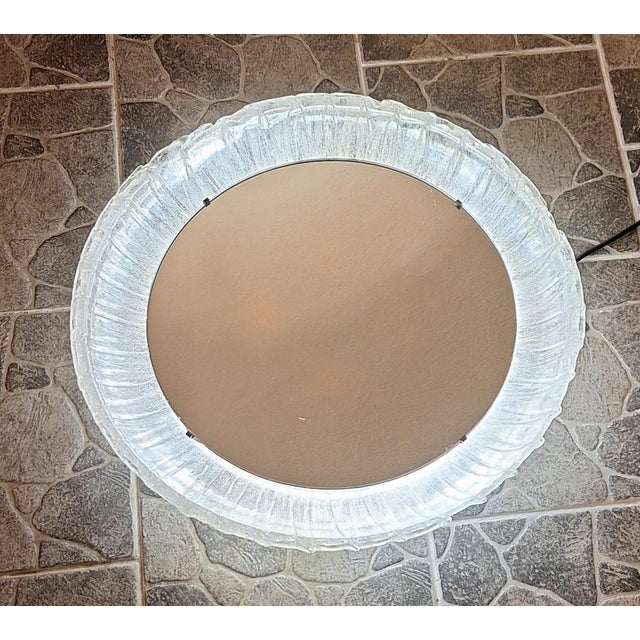 Vintage Illuminated Wall Mirror from Hustadt-Leuchten, 1970s For Sale - Image 3 of 9