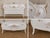 Italian 1950s Italian Venetian White Beech Bedframe - 4 Pc For Sale - Image 3 of 12
