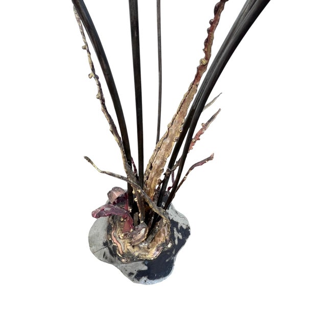 Metal Mid 20th Century Silas Seandel Signed Starburst Floor Sculpture For Sale - Image 7 of 18