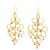 Metal Vintage Italian 18k Gold Pink Tourmaline Chandelier Earrings, A Pair For Sale - Image 7 of 8