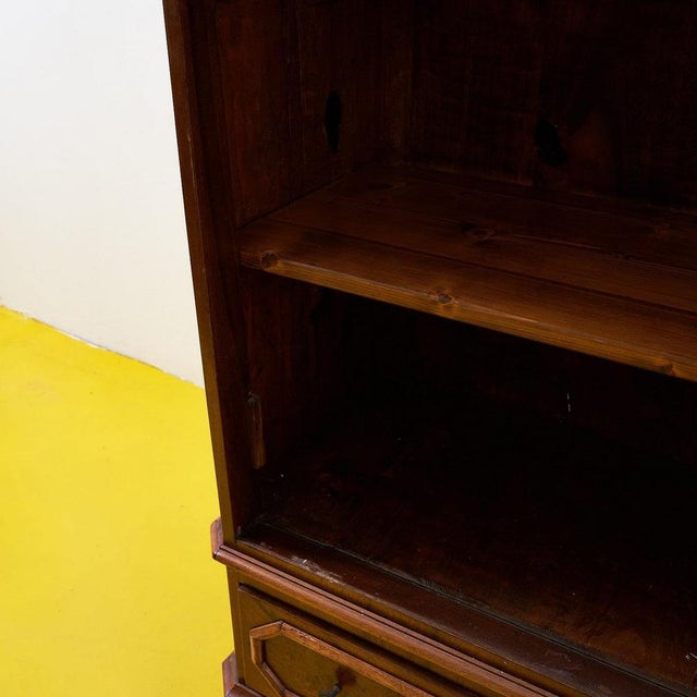 Antique Bookcase with Cut Glass For Sale - Image 13 of 16