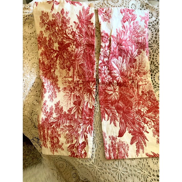 Discontinued Pottery Barn 2006 Matine toile standard pillowsham pair Traditional French scenery of tree toile design, made...
