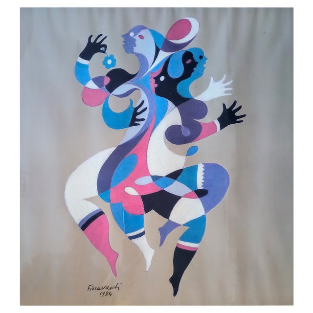 Ervardo Fioravanti, The Dancers, 1984, Silkscreen For Sale