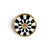Early 21st Century Moroccan Hollywood Regency Checkered Mother-of-Pearl & Brass Lidded Vanity Jar For Sale In Tulsa - Image 6 of 8