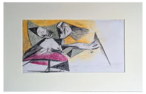 Pablo Picasso, Woman and Child II: Preparatory Sketch for Guernica, Lithograph