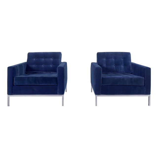 Mid-Century Modern Lounge Chairs by Florence Knoll for Knoll International For Sale