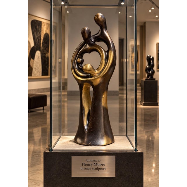 1950s 1950s Attribute to Henry Moore Sculpture For Sale - Image 5 of 12