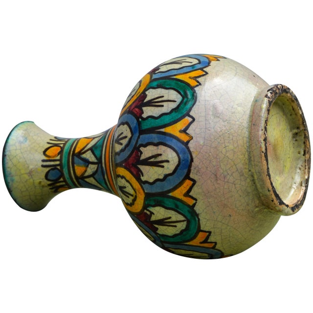 Ceramic Antique Moroccan Ceramic Vase For Sale - Image 7 of 8