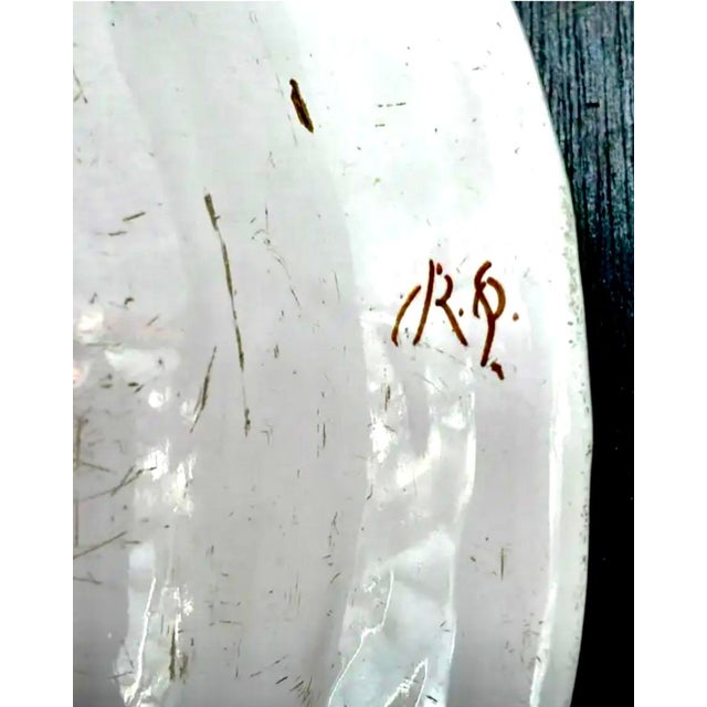 Cream French Moustiers 18th Century Earthenware Serving Dish For Sale - Image 8 of 10