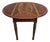 Baker Furniture Mahogany Pembroke Drop-Leaf Side Table Satinwood Inlay For Sale
