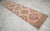1960s Hand-Knotted Oushak Runner Rug Faded Pink Low Pile Hallway Decor Kitchen Rug- 3'2″x 12'4″ For Sale - Image 5 of 14