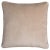Happy Frame Beige Velvet Cushion Cover by LO Decor For Sale