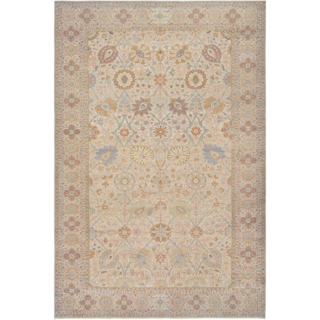 Mansour Tabriz Rug - 6'6" X 8'10" For Sale