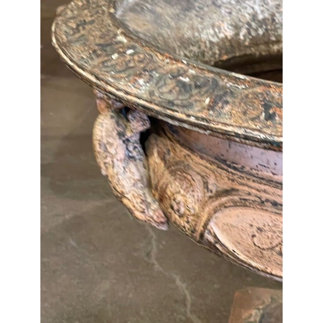 Gray 19th C. French Iron Planter For Sale - Image 8 of 8