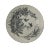 English Antique 1886 Black and White Transferware Plate For Sale - Image 3 of 3