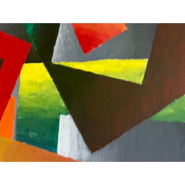 Painting - Abstract Geometry Oil Painting For Sale - Image 9 of 11