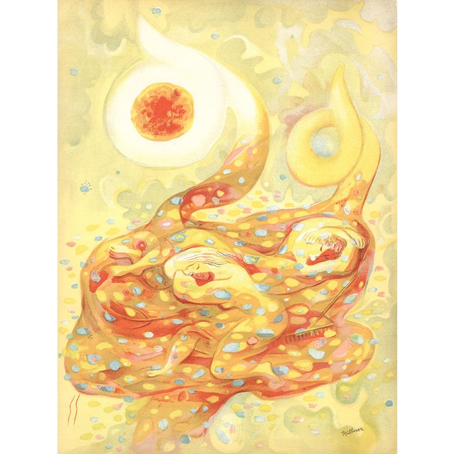 Artist: Abraham Rattner Title: Surrealist Visions Year: 1938 Signed: No Medium: Lithograph Paper Size: 14 x 10.5 inches (...