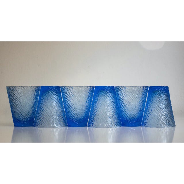 Contemporary Italian Modern Drinking Glasses by La Vetreria for Ivv Florence, Set of 6 For Sale - Image 3 of 8