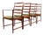 Set of 4 Mid Century Danish Modern Contoured Ladder Back Dining Chairs in Teak by Torbjorn Afdal for Vamo For Sale