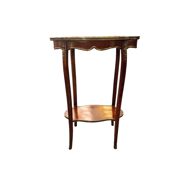 French Side Table with Marquetry, 1920s For Sale - Image 6 of 12