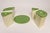 Cream Vintage Sterilite Four Piece Canister Set With Lazy Susan Base in Cream and Green Plastic With Butterfly Motif For Sale - Image 8 of 17