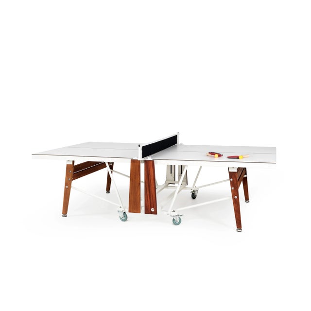 White RS Barcelona Folding Ping Pong Table, White For Sale - Image 8 of 8