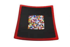 Geox Q25 Murano Glass Plate by Stefano Birello for VeVe Glass, 2019