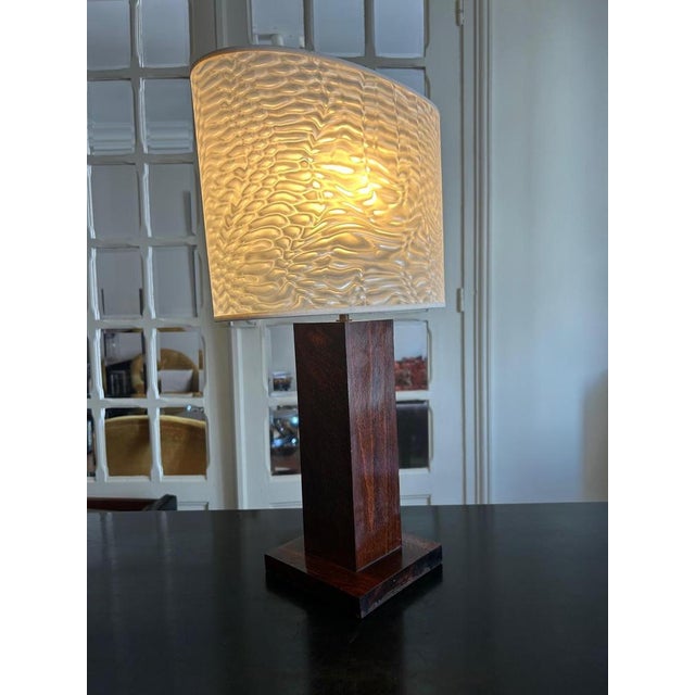 Mid-Century Modern Wood Table Lamp, 1970s For Sale - Image 3 of 11