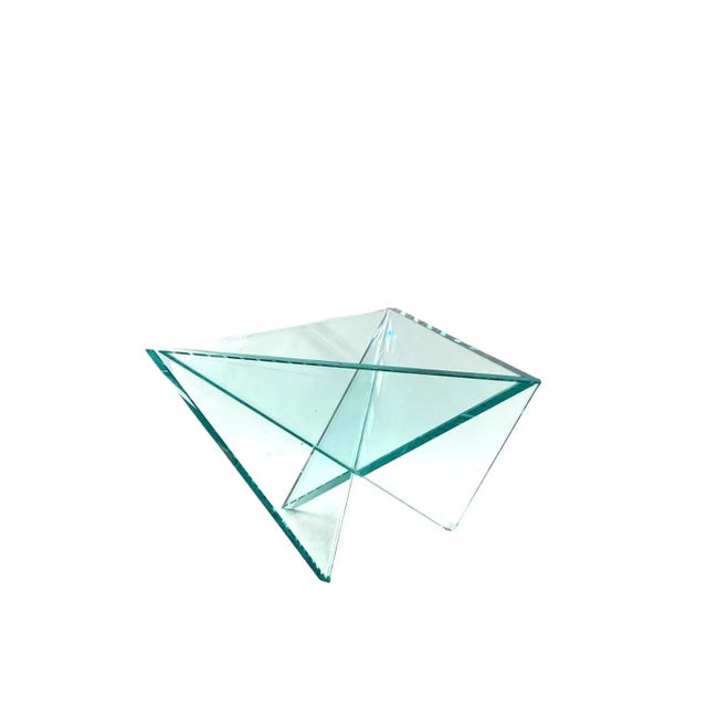 Glass Postmodern Molded Glass Bowl / Centerpiece, Rsvp Italy 1980s For Sale - Image 7 of 12