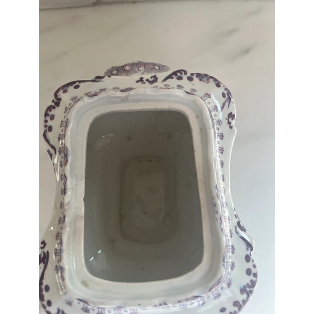 Absolutely beautiful, rare T. Mayer Longport sugar bowl. Romantic Canova pattern. Check out my other Purple Transferware...