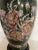 1990s Vintage Chinoiserie Floral Green Table Lamp For Sale - Image 5 of 8