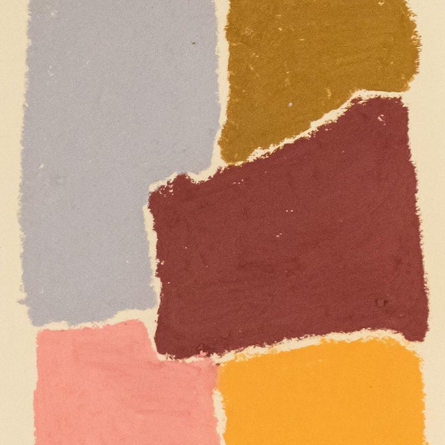 Pink Abstract Oil Painting by French Artist Hortense Reynaud For Sale - Image 8 of 8