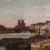 Capture the quiet romance of Paris with this antique framed Twilight on the Seine oil on canvas. This atmospheric painting...