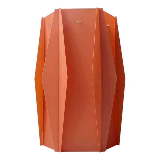 Mid-Century Orange Harlequin Hanging Lamp by Lars Eiler Schiøler for Hoyrup, 1960s For Sale