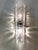 Murano Set of Two Italian Transparent Hammered Murano Style Glass Wall Sconces For Sale - Image 4 of 9