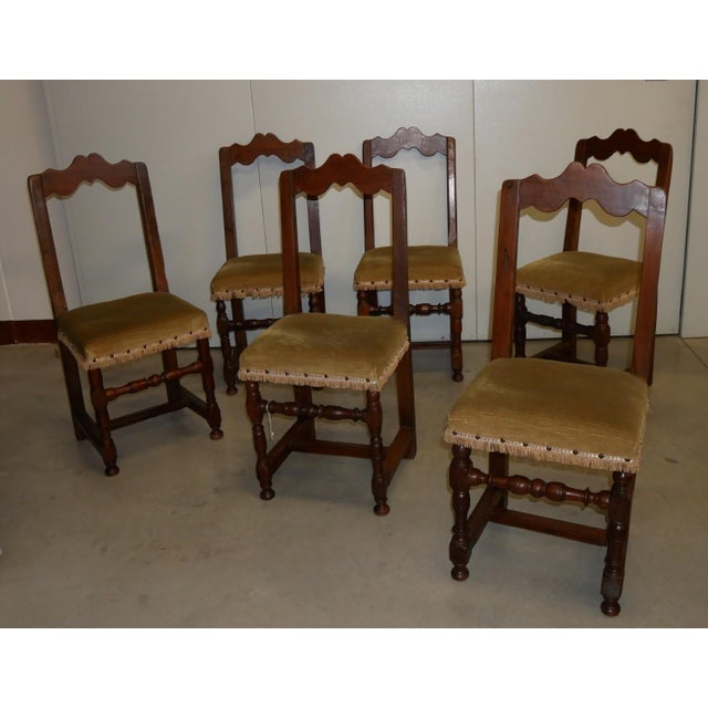 Antique Walnut Chairs, 1800s, Set of 6 For Sale - Image 18 of 18