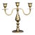 Antique Bronze Candelabra Spiral Design For Sale
