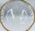 Transparent 1980s Mid-Century Modern Crystal Ivv Glacier Ice Serving Platter Cake Plate Italy 10k Gold Trim 14.5" For Sale - Image 8 of 8