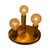 Regency Brass Ceiling Lamp with Patterned Bulbs from Helestra, Germany, 1980s For Sale - Image 9 of 9