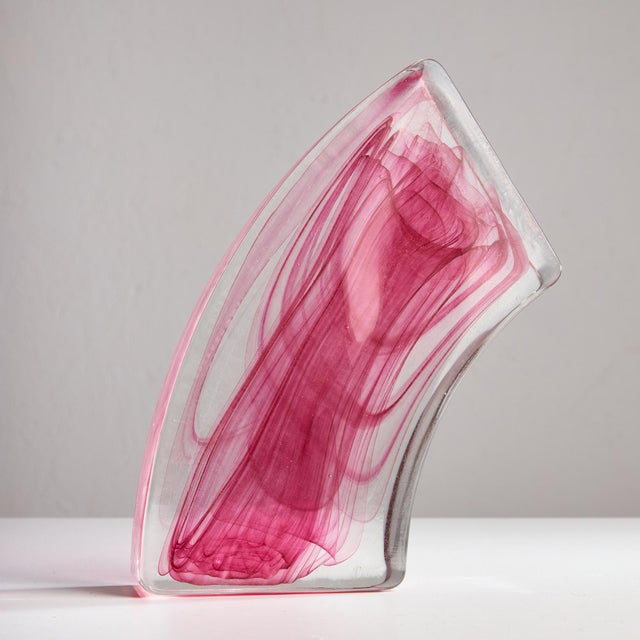 Green Pink Cenedese Murano 70 Bookends, Set of 2 For Sale - Image 8 of 8