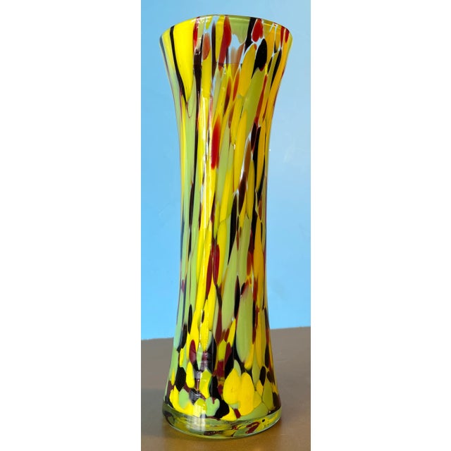 Art Glass Multicolor Vase For Sale In New York - Image 6 of 12