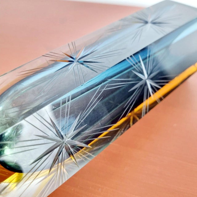 Italian Modern Sommerso Murano Glass Vase by Pagnin and Bon, 1960s For Sale - Image 7 of 12