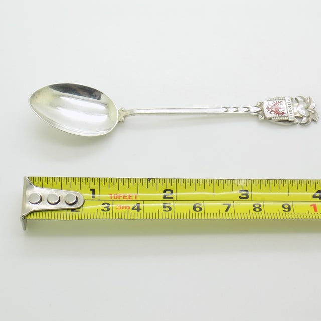 Vintage Austrian Handmade Genuine Silver Souvenir Collector Spoon Tirol For Sale - Image 10 of 10
